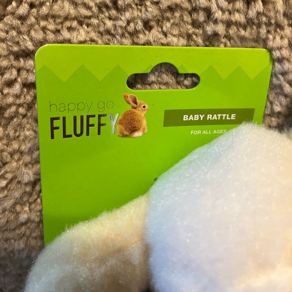 NWT My First Easter Happy Go Fluffy Baby Rattle - Picture 2 of 4